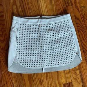 Leather Vintage studded mason skirt